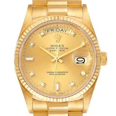 new 18k gold rolex president day-date|rolex day date 40 price.